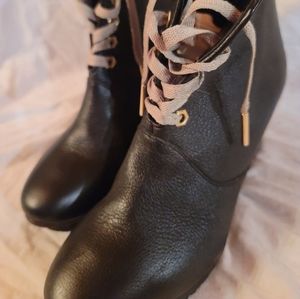 Chloé Black Leather Booties